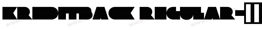 KreditBack Regular字体转换
